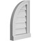 Ekena Millwork Quarter Round Top Left Surface Mount PVC Gable Vent w/ 2"W x 2"P Brickmould Sill Frame, 12"W x 18"H GVPQL12X1803SF - alternate 2
